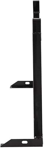 Miniatura 5 de Estante de acero con media lamas para dolor de cabeza, diseño universal para caja de camioneta de 59 a 74.5 pulgadas de ancho, recubrimiento en