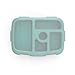 Bentgo Kids Brights Tray (Aqua) with Transparent Cover - Reusable, BPA-Free, 5-Compartment Meal Prep Container with Built-In Portion Control for Healthy At-Home Meals and On-the-Go Lunches