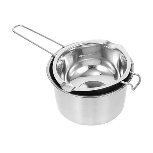 Veemoon Double Boiler Pot Stainless Steel Candy Warmer Boiler Large Wax Melting Pot for Chocolate Butter Candy Candle Making Cooking Kitchen Use