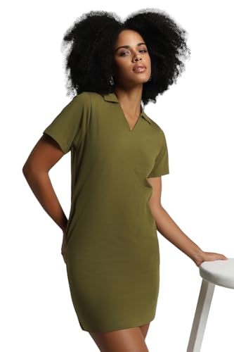 Image of Forever 21 Women Solid Regular Fit Mini Dress