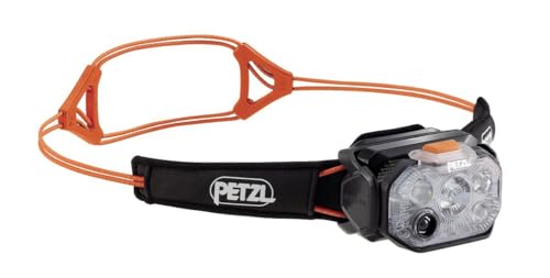 PETZL Swift RL - Lampe frontale légère et rechargeable, 1200 lumens, couleur : Noir