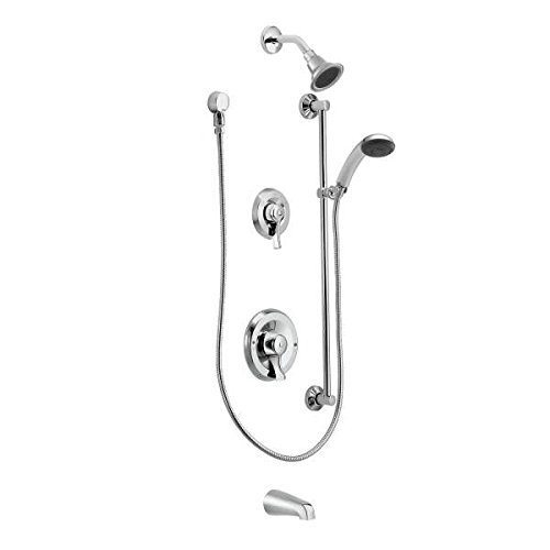 Moen T8343EP15 Commercial M-Dura Posi-Temp Tub/Shower Trim, 1.5-gpm, Chrome