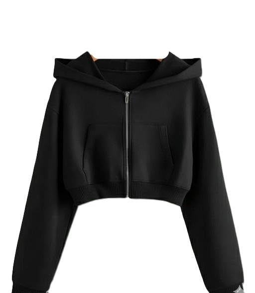 Women Sweatshirt Comfortable Fit Soft Stretchable Material Perfect for Casual Office and Home Black XL-picture-19
