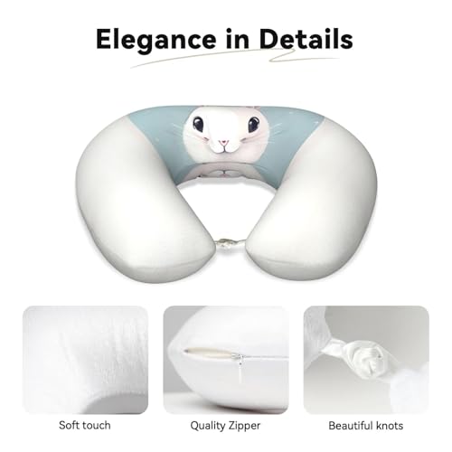 Almohada de Cuello Polycotton Negra Ajustable miniatura 4