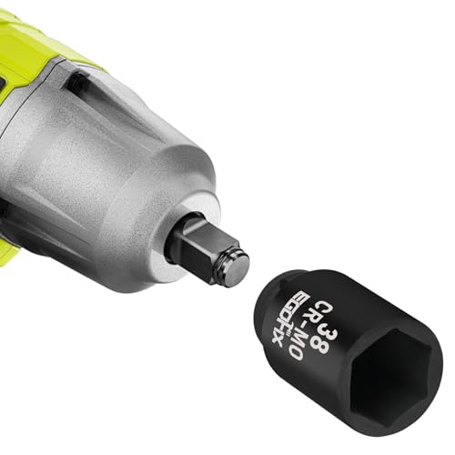 Image of 1 /2 inch Drive Deep Impact Socket, 38mm Metric Socket, CR-MO 6 Point for Easy Removal of Axle Nut