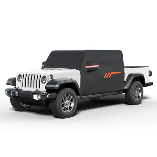 JOYTUTUS Cab Cover Compatible with Gladiator JT 2020-2026 Waterproof Gladiator Rain Cover Car Cover Windproof All Weather Cover Scratch Resistant Auto Cover