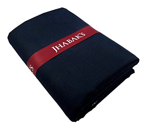 Image of JHABAK'S Unstitched Cotton Blend Solid Shirt & Trouser Fabric - 2.25 m Shirt Cloth - 1.20 m Pant Piece