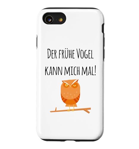 Der fruhe Vogel (�t�H�[�Q�� �~�b�`�E�}��) Verschlafene Eule �y�����h�C�c�� �X�}�z�P�[�X iPhone SE (2020) / 7 / 8 �p