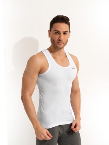 Image of Rupa Frontline Xing Sleeveless Vest for Men, 100% Cotton Material, Round Neck, Regular Fit, Pack of 5