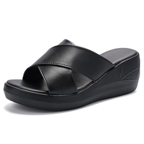 ailishabroy Wedge Sandals Women Dressy: Platform Open Toe for Summer