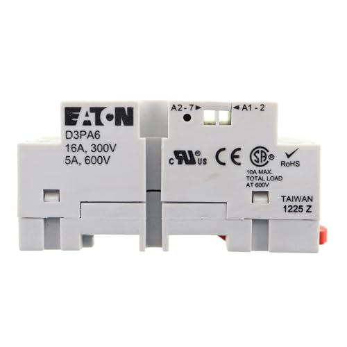 Eaton D3PA6 Socket, Octal, 8 Pin, Screw & Clamp Terminals, IP20