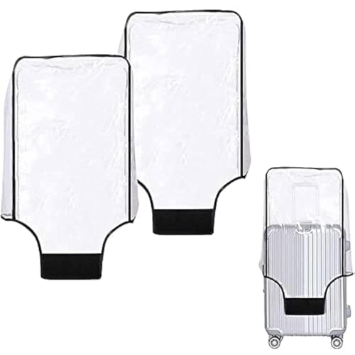 2 Pcs Fundas para Maletas de Viaje, Cubierta de Maleta de Transparente para Proteger La Maleta - Impermeable y a Prueba de Polvo Reutilizable