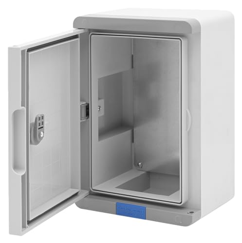BOXEXPERT Schaltschrank außen absolut wasserdicht bis 1m Tiefe [ABS Kunststoff IP67 Gehäuse] grau (Serie Fleet Pro) 300x200x130mm | Verteilerkasten außen | Industriegehäuse | Leergehäuse
