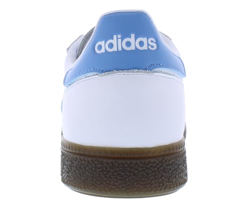 adidas Handball Spezial Mens Shoes Size 8.5, Color: Footwear White/Light Blue/Gum 5-White