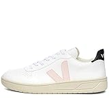  Veja Zapatillas Hombre V-10 CWL Basketball Sneaker White Pink Black (Numeric_44)