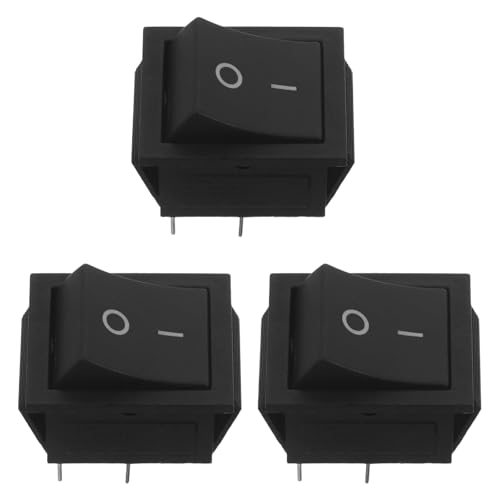 STOBAZA Interruptor Metálico para Máquina de Palomitas de Maíz Comercial, 3 Piezas, Accesorio de Repuesto de 3,5 X 3,2 X 2,5 Cm, Compatible Cocinas Profesionales y Puestos de Comida