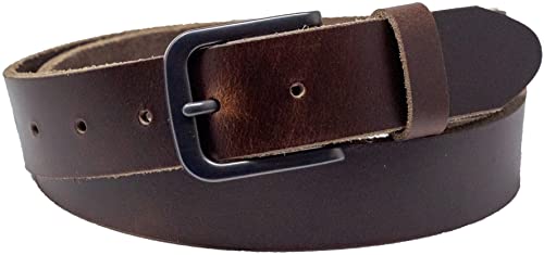 Ashford Ridge Made In England 34Mm (1.25") Full Hide Leather Belt - Antique Brown Small #TOP2