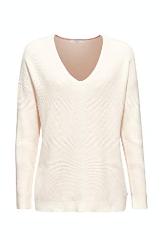 Edc by Esprit V-Neck Rippen Struktur Maglione
