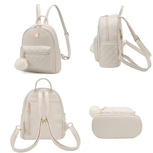 Girls Fashion Mini Backpack Purse Small Cute Plaid Leather Women Backpacks Little Bag - Image 4