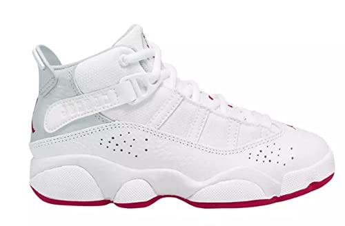 Big Kid's Jordan 6 Rings White/Mystic Hibiscus (323419 116) - 6