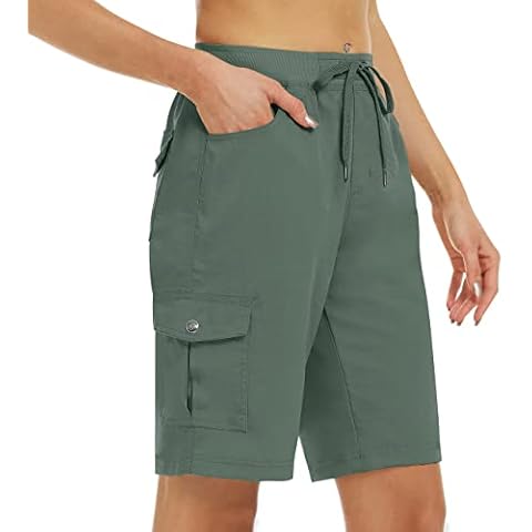 MoFiz Women's Lightweight Cargo Hiking Shorts Cover