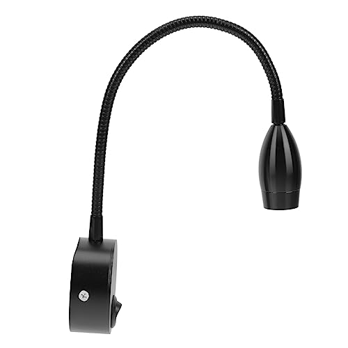 KONTONTY Creative Bedside Reading Lamp Eye Caring LED Spotlight for Students Modern Wall Light with Flexible Hose Design for Bedrooms and Living Spaces