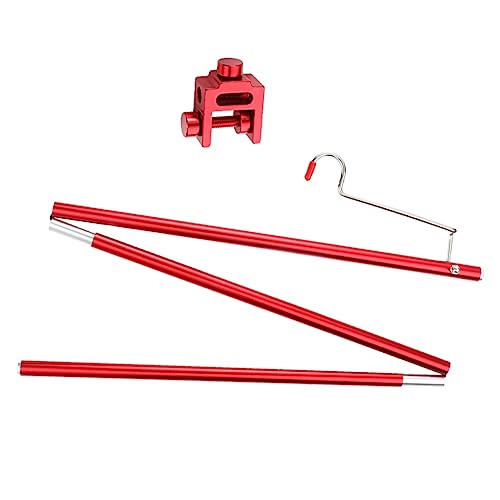 Toyvian Folding Lamp Stand for Outdoor Camping Lightweight Aluminum Alloy Table Lantern Pole Stable and Durable Light Holder for Picnics Hiking and Travel