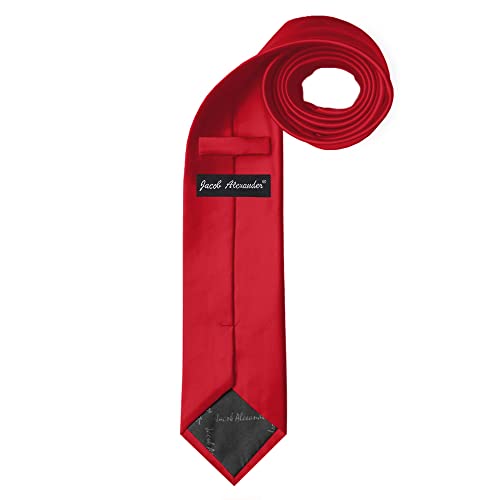 Image of Jacob Alexander Men's Extra Long Solid Color Tie