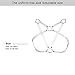 Women's Leather Harness Punk Fashion Bra Gothic Carnival Bra Christmas Halloween Bra Dance Costume (White)