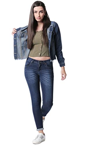 Image of HIGH STAR Women's Standard Length Solid Denim Jacket