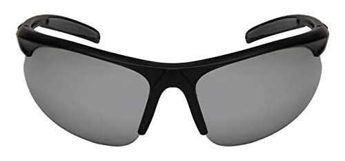 Sport Wrap Around Style Active UV Protection Sunglasses Color Mirrored Lens for Men Women 570119-REV-4(M.BLK.m)2