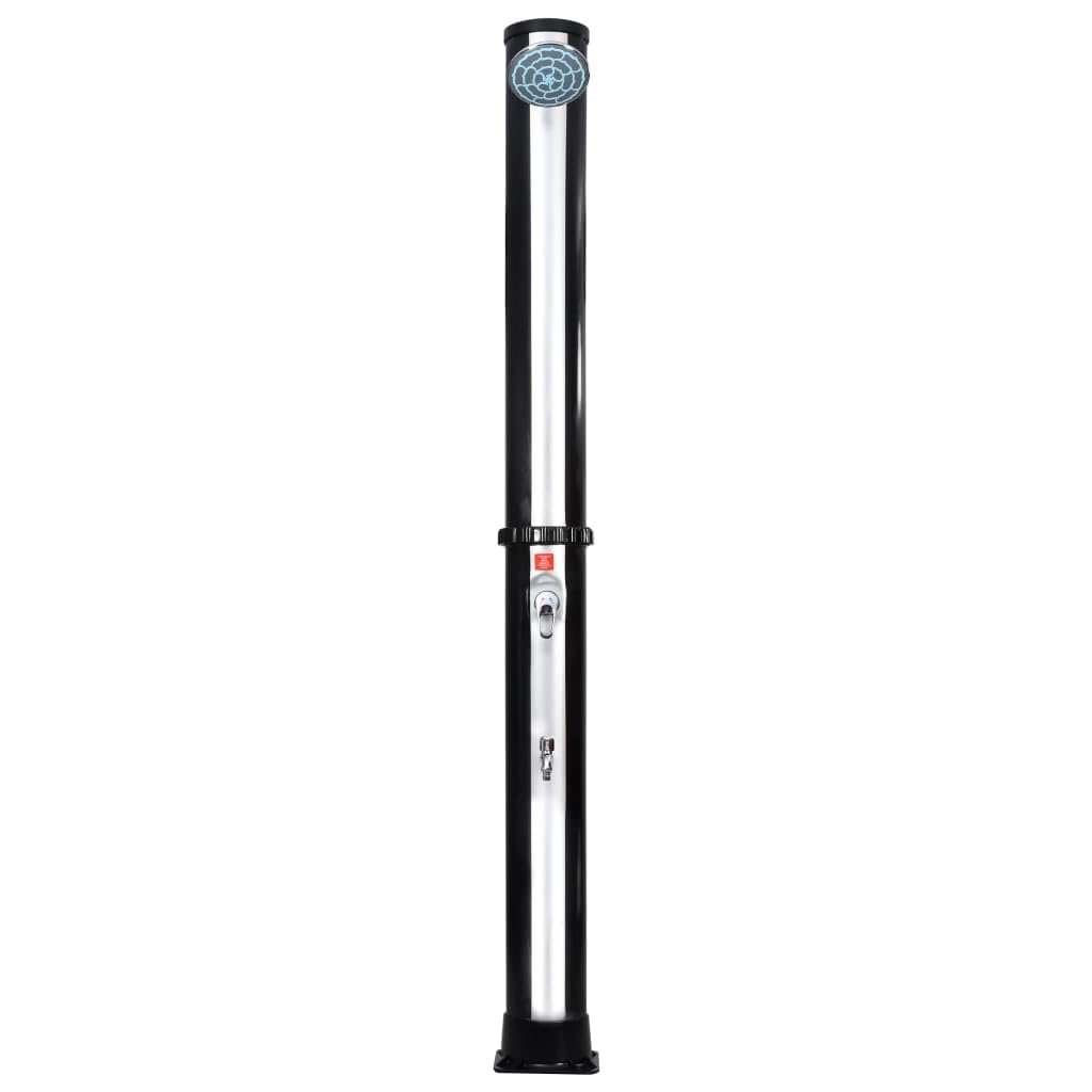 vidaXL Ducha Solar de Jardín con Alcachofa y Grifo Piscina Camping Secundarias al Aire Libre de Verano Acampadas Terraza Exterior Ajustable 40 L