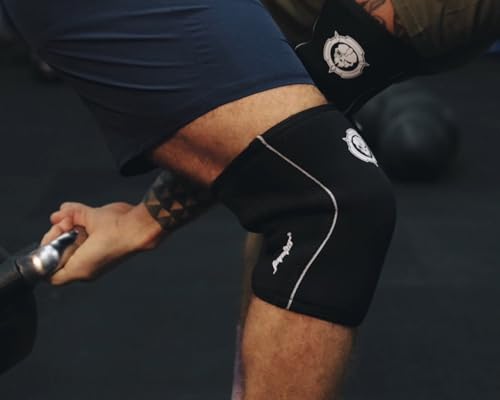 Jupiter Knee Sleeves (1 Pair), 7mm Compression Knee Braces for Squats,Weightlifting,Powerlifting,Cross Training for Men & Women (Large)