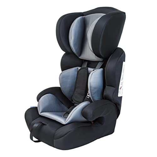 The Moon Brand Tolo Car Seat Baby Travel Gear for Kids (9m to 11yrs) ForwardFacing Child Booster Seat w/ Adjustable Headrest Group 123 Comfort Car Accessories Grey