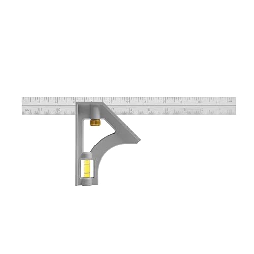 Johnson Level & Tool 415 Structo-Cast Combination Square, 12', Silver, 1 Square