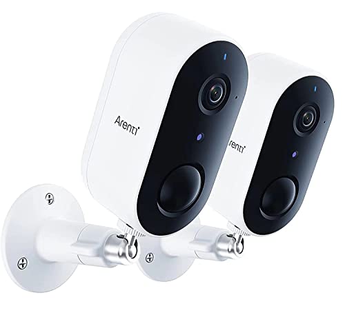 ARENTI cámara inalámbrica recargable con batería, cámara de seguridad para el hogar, GO1, visión nocturna, interior/exterior, audio de 2 vías, resistente al agua (GO1 con SD) Cover