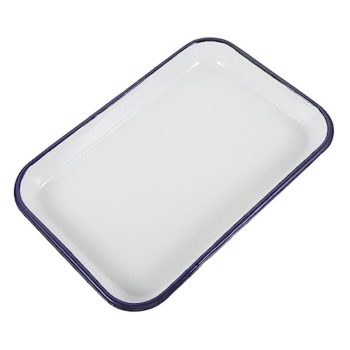 UKCOCO Multifuncional de Esmalte Sartén de Pastel Antiadherente Lavavajillas Hornear y Asar Cocina