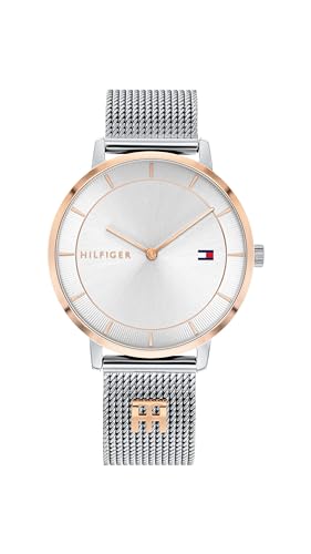 Tommy Hilfiger Reloj Analógico De Cuarzo Para Mujer Con Correa De Malla De Acero Inoxidable Plateada - 1782288 Tommy Hilfiger Reloj Analógico De Cuarzo Para Mujer Con Correa De Malla De Acero Inoxidable Plateada - 1782288