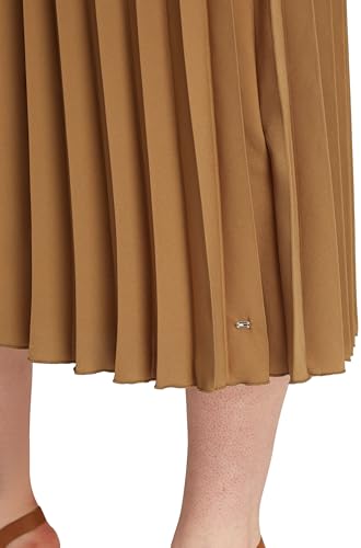 Tommy Hilfiger Damen Kleid Contrast Soft Fit & Flare, Braun (Hickory), 50 – Ansicht 4