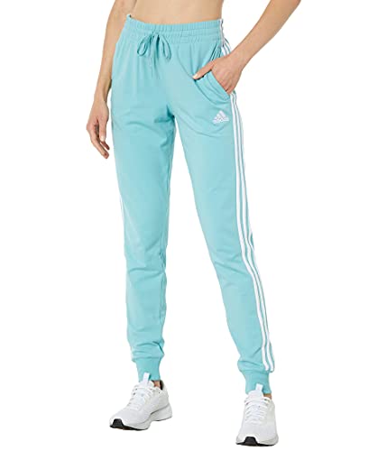 Image of adidas Womens 3-Stripes Drawstring Sweatpants Training Casual - Black