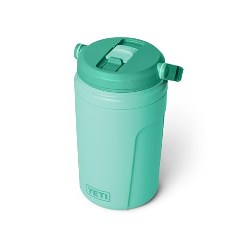 Image of YETI Silo 40 oz Insulated Magslider Straw Cap Water Jug - Leakproof, Lightweight Sports Bottle with Fence Hook Handle - Keeps Drinks Ice-Cold - Ideal for Gym, Sports & Tournaments, Seafoam