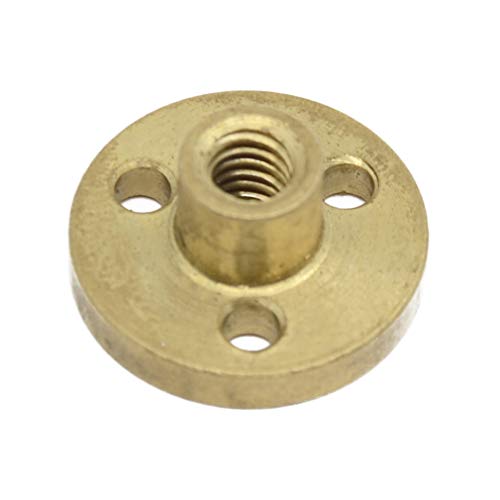 ReliaBot 200mm T5 T5x2 Tr5x2 Lead Screw and Nut Kit (1mm Pitch, 2 Start, 2mm Lead) for 3D Printer and CNC Machine Z Axis