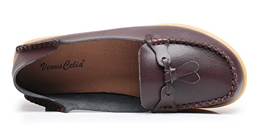 Image of VenusCelia Women's Decoration Comfy Walking Flat Loafer