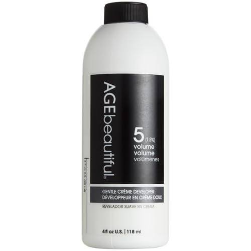 AGE beautiful 5 Volume Hair Developer, Cream Developer for Permanent Hair Dyes, Toners & Lighteners, Salon Professional Gentle Formula for Long-Lasting Color, 4...