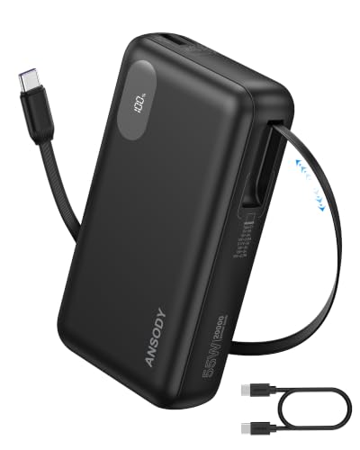 Ansody 20,000mAh 45W Power Bank w/ Retractable USB-C Cable - image 1