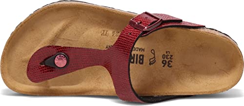 Image of Birkenstock Women's Thong, Maroon, 7