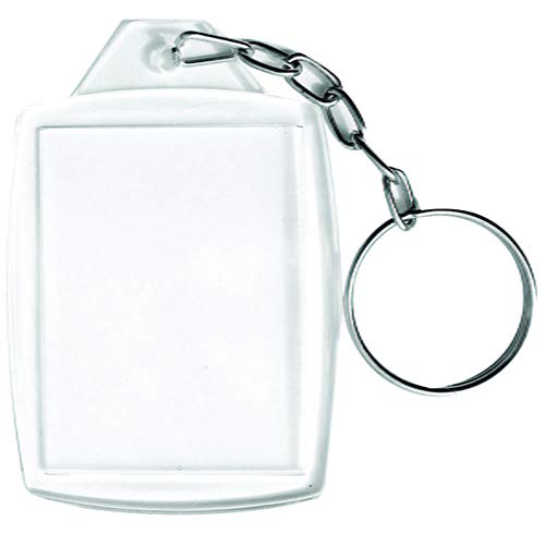 Belas Cores 10 Chaveiros Personalizados para Fotos 3x4 de Acr&iacute;lico Branco para Amigos e Fam&iacute;lia