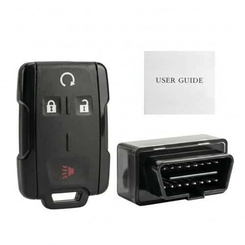 DIY Keyless Entry Remote Car Key Fob Replacement Fits Compatible with Chevy Silverado GMC Sierra 1500 2500 3500 2014-2020 for Colorado Canyon 2015-2020 for Tahoe Suburban Yukon FCC ID: M3N32337100