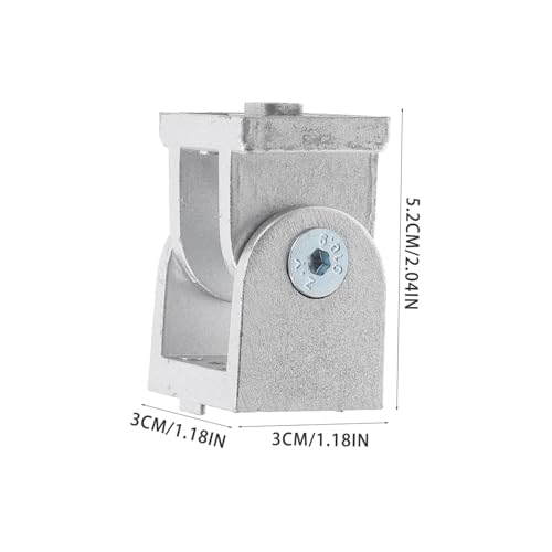 Toyvian 4個 ダイキャスト亜合製 柔軟ピボットジョイント アルミ押出型材対応 アルミ押出フレーム用な属転コネクター 工具不要で簡単取付け