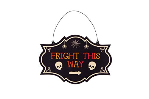 Haunted House Fright This Way Sign